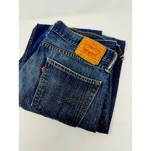 Vintage Levis 505 Jeans Mens 34x32 Blue Denim Pants indigo denim Y2K